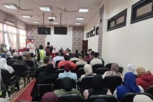 IMG 7152 بنها حقوق بنها تناقش علاقة الذكاء الاصطناعي بالأمن السيبراني في ندوة توعوية للطلاب موقع في الجامعة