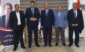 IMG 7182 العريش جامعة العريش تستقبل المكتب الاستشاري لوضع مخطط الجامعة التكنولوجية والمجمع الطبي موقع في الجامعة
