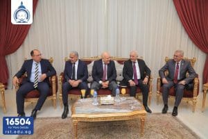 IMG 7247 اتحاد وفد اتحاد الجامعات العربية يزور جامعة الريادة لبحث انضمامها للاتحاد موقع في الجامعة