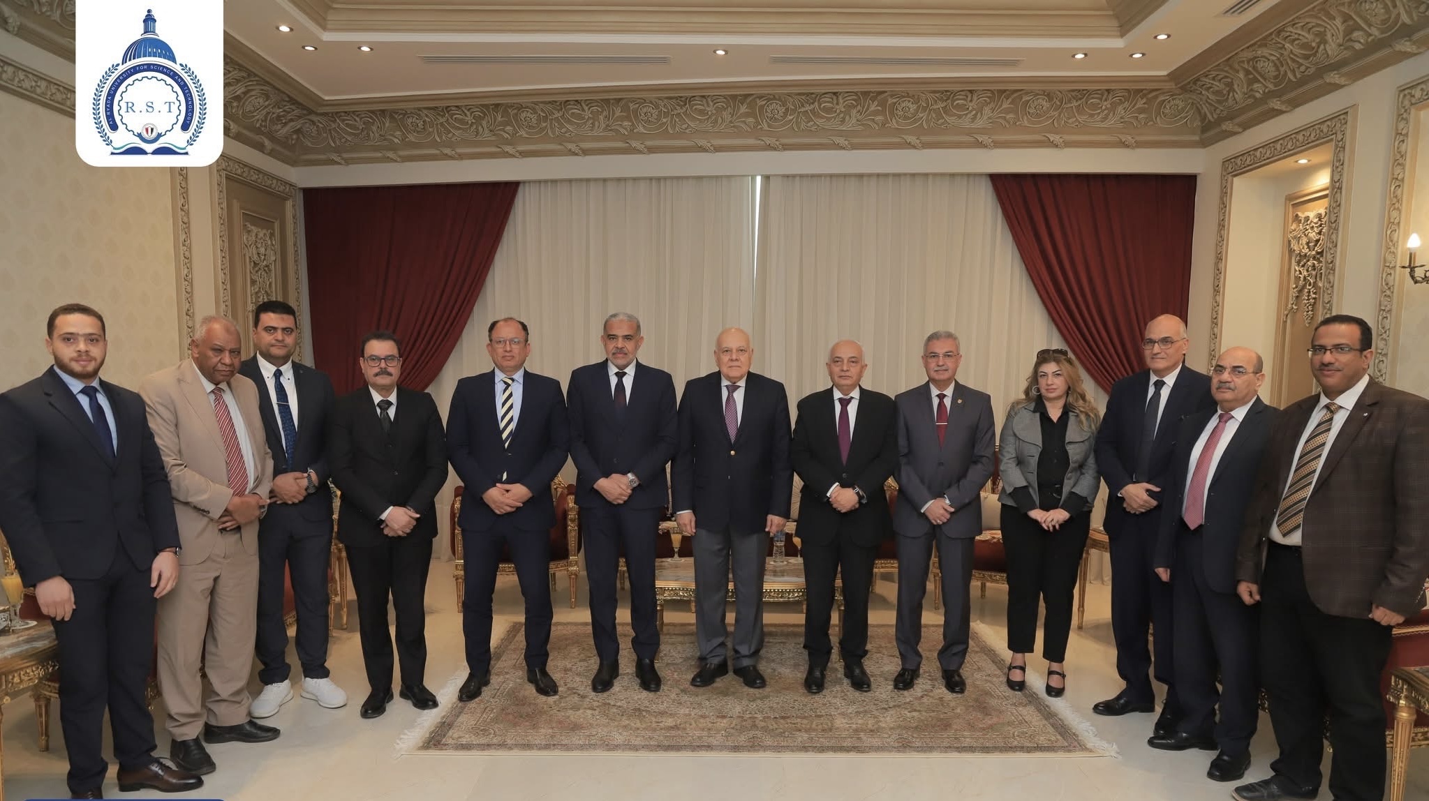 IMG 7249 اتحاد وفد اتحاد الجامعات العربية يزور جامعة الريادة لبحث انضمامها للاتحاد موقع في الجامعة