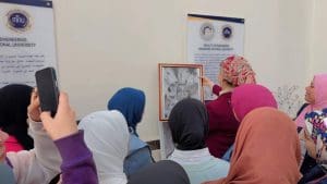 IMG 7278 تمريض طلاب تمريض المنصورة الأهلية يبدعون في معرض فني يعكس مواهبهم وإبداعهم موقع في الجامعة