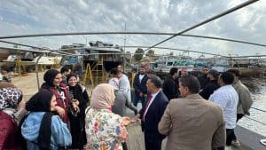 IMG 7296 هندسة وفد هندسة جامعة حورس يزور ترسانة دمياط لدعم تصنيع السفن ومشروعات التخرج موقع في الجامعة
