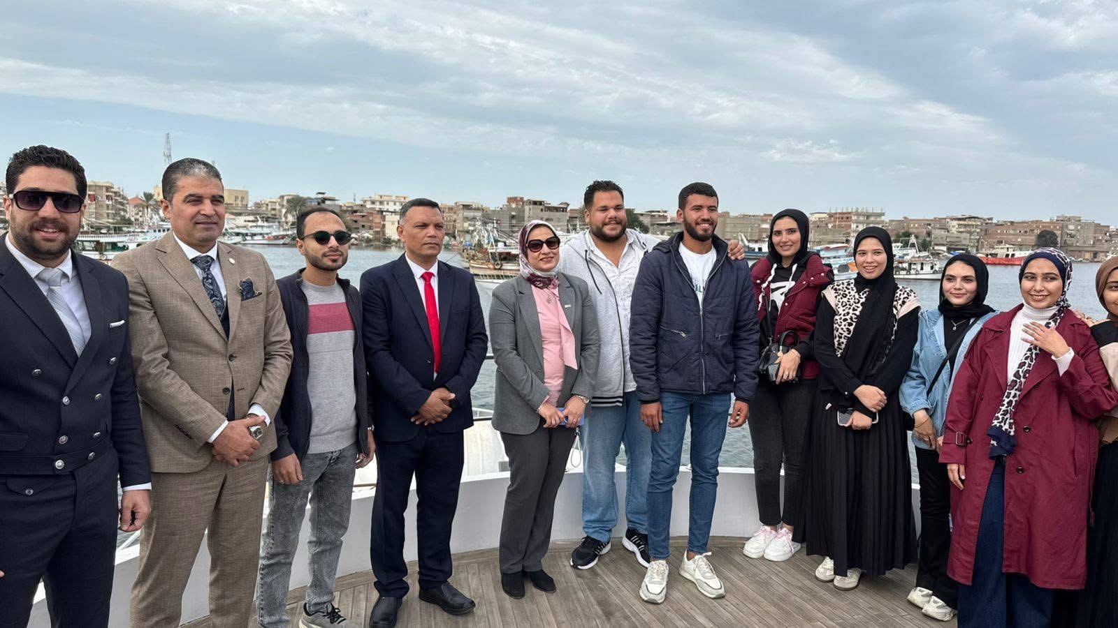 IMG 7299 هندسة وفد هندسة جامعة حورس يزور ترسانة دمياط لدعم تصنيع السفن ومشروعات التخرج موقع في الجامعة