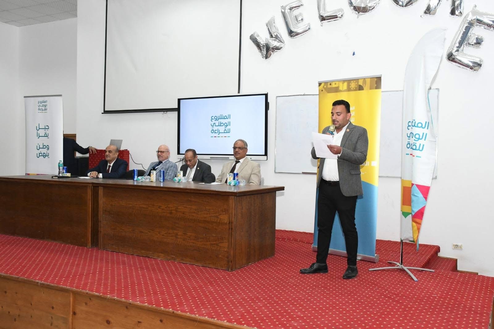 IMG 7311 السويس جامعة قناة السويس تطلق المشروع الوطني للقراءة تحت شعار "الطالب الجامعي المثقف" موقع في الجامعة