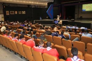 IMG 7344 الشباب الشباب والرياضة تواصل فعاليات المعسكر الكشفي لطلاب الجامعات لتعزيز المهارات والانتماء الوطني موقع في الجامعة