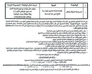 جامعة المنصورة تعلن فتح باب التقدم لشغل عدد من الوظائف الإشرافية.. قدم الآن 2 IMG 7349 المنصورة جامعة المنصورة تعلن فتح باب التقدم لشغل عدد من الوظائف الإشرافية.. قدم الآن موقع في الجامعة