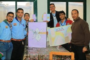 IMG 7382 الجامعات ورش فنية بروح المستقبل.. طلاب الجامعات يبدعون في معسكر الكشافة بالإسكندرية موقع في الجامعة
