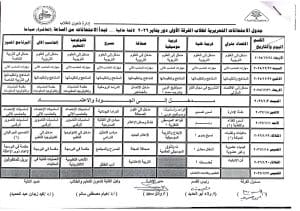 جامعة المنوفية تعلن الجداول المقترحة لاختبارات الفصل الأول بكلية التربية النوعية 2025/2026 2 الجداول المقترحة لاختبارات الفصل الدراسي الأول بنوعية المنوفية