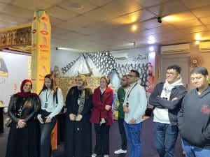 IMG 7690 هندسة هندسة المنصورة الأهلية تنظم زيارة توعوية وتثقيفية لمدرسة الهُدى والنور للغات موقع في الجامعة