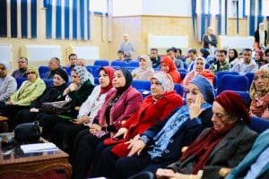 IMG 7811 تمريض تمريض الإسكندرية تنظم اليوم العلمي السنوي بعنوان "النهج الإنساني في التمريض النفسي" موقع في الجامعة