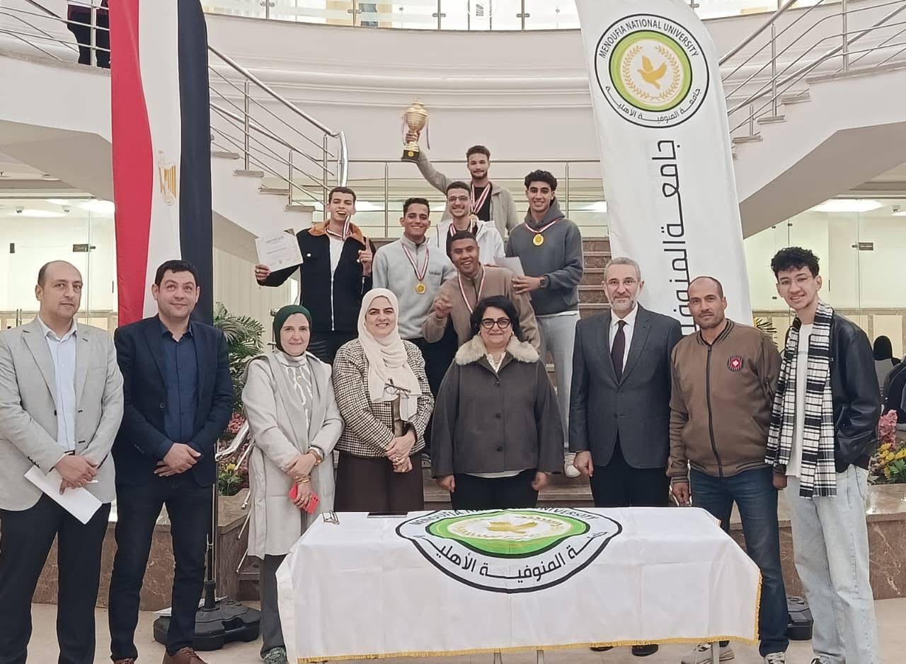 IMG 7877 مستشفى 57357 ختام بطولة كرة القدم بكلية العلوم الصحية التطبيقية بجامعة المنوفية الأهلية موقع في الجامعة
