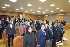 IMG 8067 وزير التعليم وزير التعليم العالي ومحافظ بني سويف يفتتحان قاعة الاحتفالات الكبرى بمجمع المعاهد العليا موقع في الجامعة