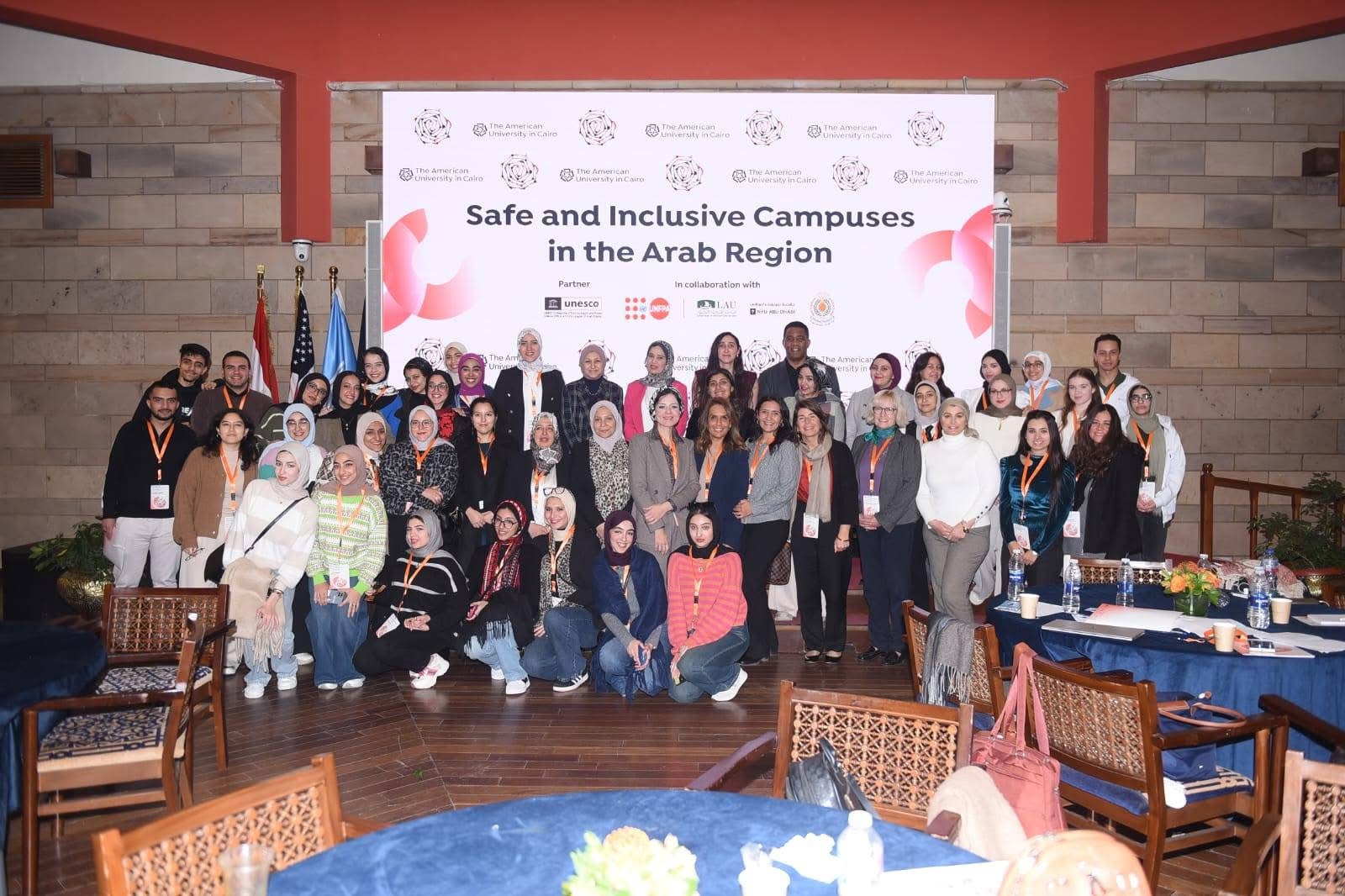 IMG 8087 جامعة قناة السويس جامعة المنصورة تعزز حضورها الدولي بمشاركتها الثانية في مؤتمر «الحرم الجامعي الآمن» بالجامعة الأمريكية موقع في الجامعة