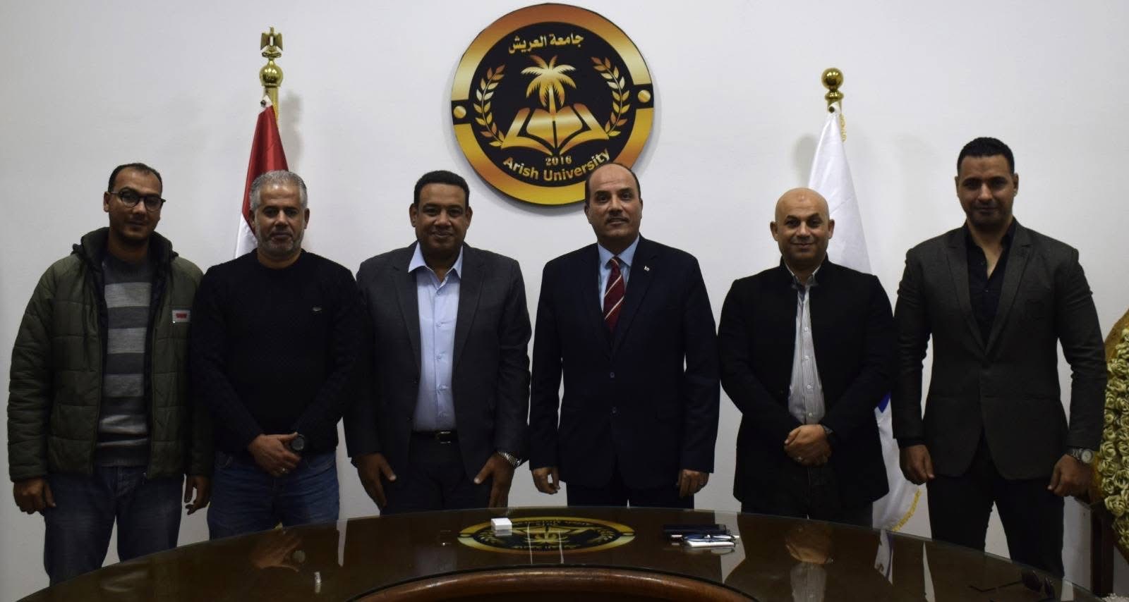 IMG 8308 العريش جامعة العريش تبحث تطوير الدراسات العليا ودعم البحث العلمي موقع في الجامعة