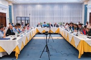 IMG 8401 التعاون مصر تبحث توسيع التعاون وزيادة المبعوثين في اجتماعات المعهد المتحد للأبحاث النووية موقع في الجامعة