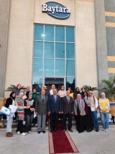 IMG 8464 المنوفية زيارة ميدانية لطلاب طب بيطري المنوفية الأهلية لمصنع بيطرة وشركة دلتا فيت سنتر بمدينة السادات موقع في الجامعة