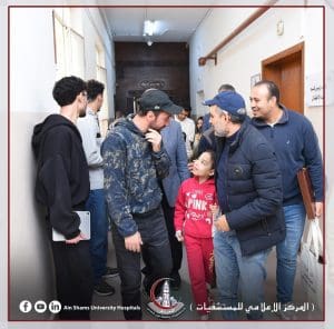 IMG 8683 محمد محمد سلام يزور مستشفى الأطفال الجامعي ويدعم مرضى الثلاسيميا مع «شريان العطاء»| صور موقع في الجامعة