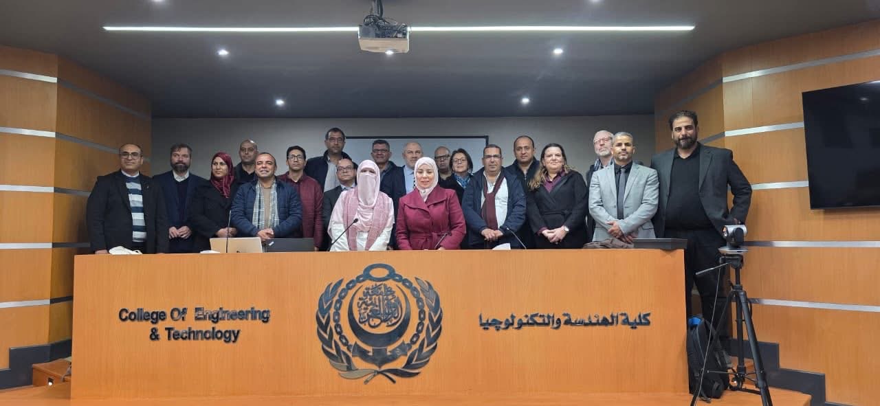IMG 8741 محاضرة الأكاديمية العربية تستضيف الحدث الختامي لمشروع PYTHAGORAS بالتعاون مع جامعة عين شمس موقع في الجامعة