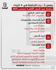 تنسيق ومصروفات جامعة عين شمس الأهلية 2025/2026.. الحد الأدنى للقبول وأسعار الكليات 3 IMG 8814 جامعة عين شمس تنسيق ومصروفات جامعة عين شمس الأهلية 2025/2026.. الحد الأدنى للقبول وأسعار الكليات موقع في الجامعة