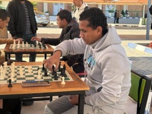 IMG 9254 كأس انطلاق فعاليات دور الـ 32 لبطولة كأس الجامعة المصرية الروسية للشطرنج موقع في الجامعة