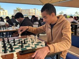 IMG 9255 كأس انطلاق فعاليات دور الـ 32 لبطولة كأس الجامعة المصرية الروسية للشطرنج موقع في الجامعة