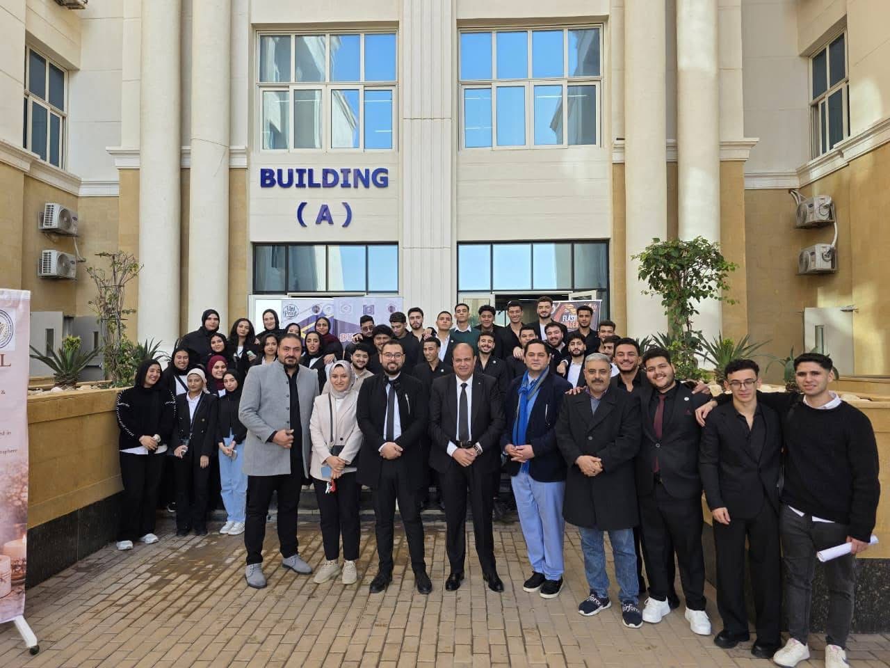 IMG 9298 المنصورة طلاب جامعة المنصورة الأهلية يطبقون مشروعات ريادية عملية لتعزيز مهارات سوق العمل موقع في الجامعة