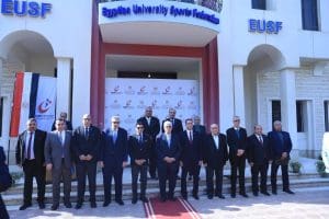 IMG 9399 التعليم العالي وزيرا التعليم العالي والشباب يكرمان طلاب الجامعات المصرية الفائزين في البطولة العالمية والتضامن الإسلامي موقع في الجامعة