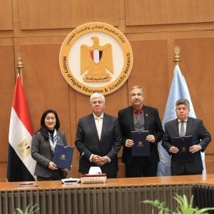 IMG 9521 وزير التعليم وزير التعليم العالي: "اتفاقية الأمم المتحدة تهدف لتحويل مصر إلى مجتمع معرفي مبتكر ومستدام" موقع في الجامعة