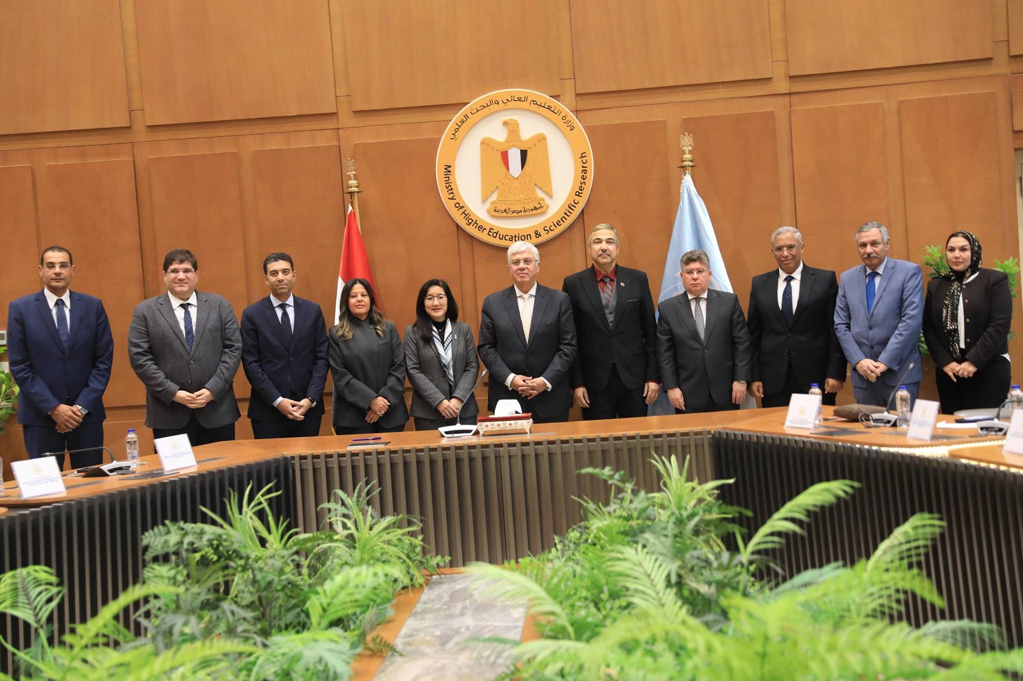 IMG 9522 لجنة وزير التعليم العالي: "اتفاقية الأمم المتحدة تهدف لتحويل مصر إلى مجتمع معرفي مبتكر ومستدام" موقع في الجامعة