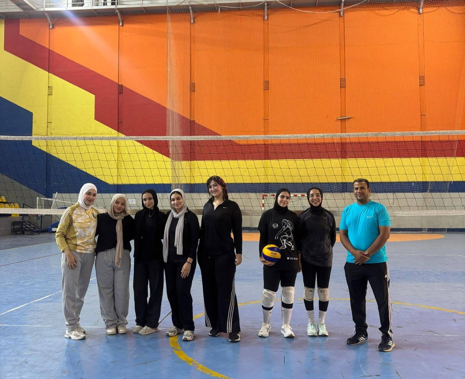 IMG 9775 فريق كرة الطائرة طالبات بجامعة المنوفية الأهلية يحصد المركز الثاني في دوري جامعة المنوفية موقع في الجامعة
