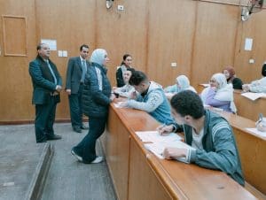 IMG 9955 المنوفية وكيلة تربية نوعية المنوفية تتابع انتظام امتحانات الفصل الدراسي الأول 2025/2026 موقع في الجامعة