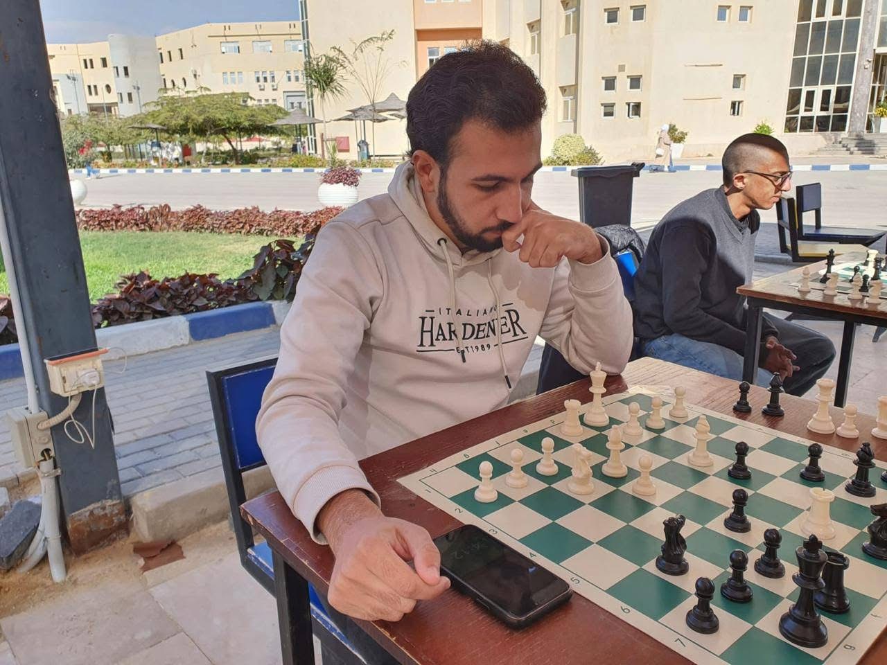 IMG 9970 فعاليات جانب من فعاليات دور الـ 16 لبطولة كأس الجامعة المصرية الروسية للشطرنج موقع في الجامعة