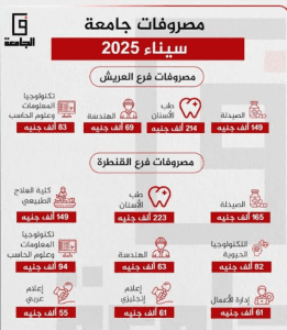 تنسيق جامعة سيناء للترم الثاني 2025/2026.. الحد الأدنى للقبول والمصروفات بالتفصيل 2 IMG ٢٠٢٥١٢١٩ ٢٠٢٤٥٩ تنسيق تنسيق جامعة سيناء للترم الثاني 2025/2026.. الحد الأدنى للقبول والمصروفات بالتفصيل موقع في الجامعة