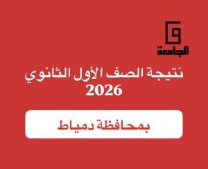 نتيجة الصف الأول الثانوي 2026 بدمياط 