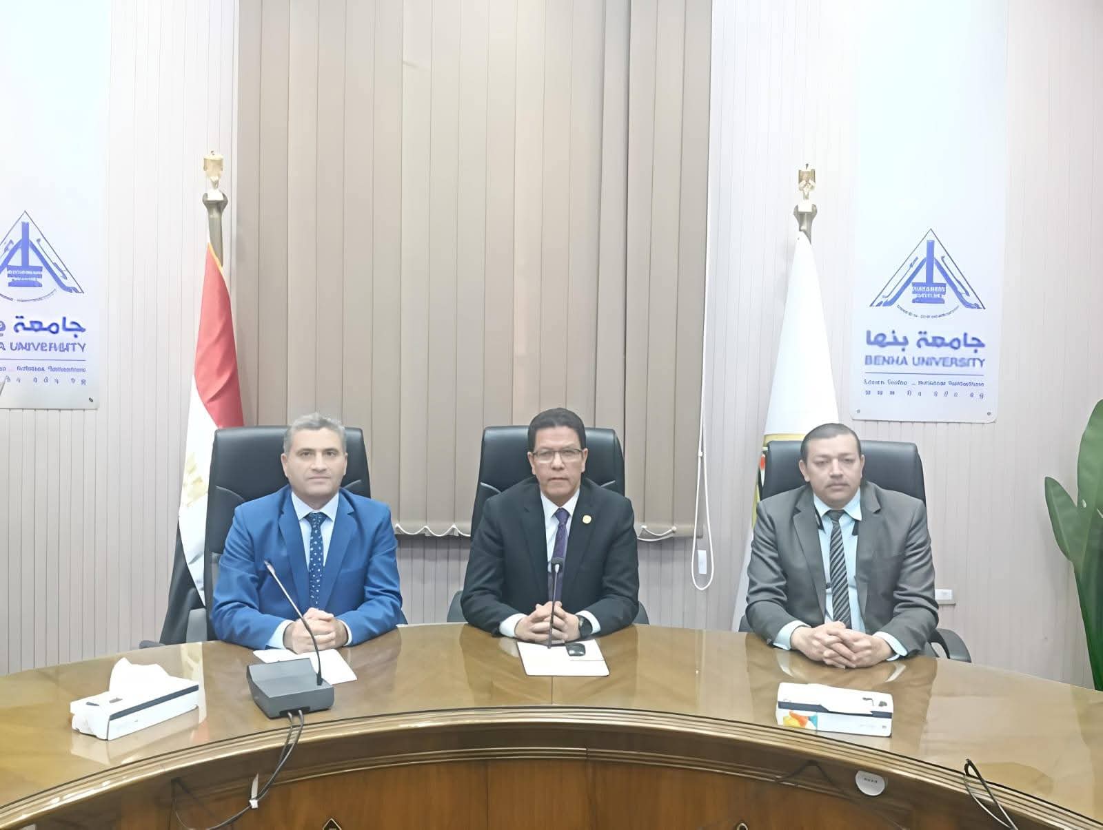 FB IMG 1767279093255 جامعة بنها جامعة بنها تدعم التحول الرقمي عبر متابعة التطبيقات التكنولوجية لشركة بداية موقع في الجامعة