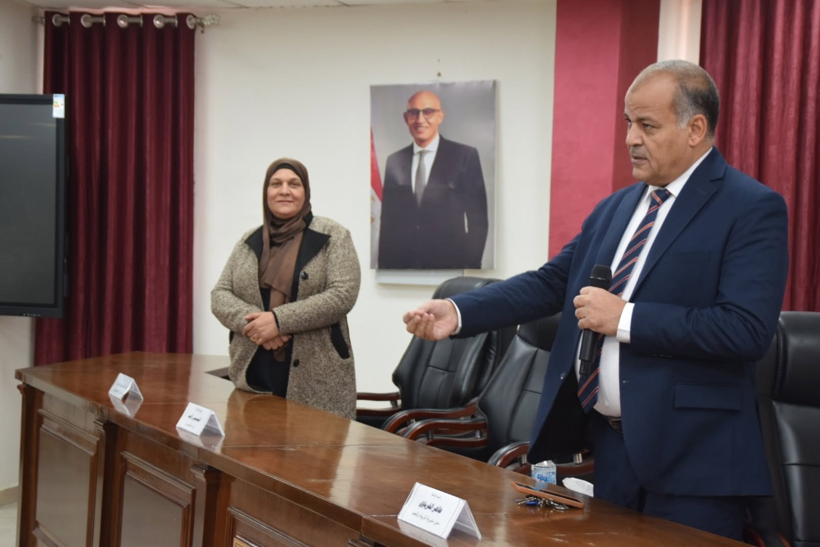 FB IMG 1767284620356 البحر الأحمر تعليم بورسعيد ينظم اجتماعًا موسعًا لتسجيل المعلمين استعدادًا للثانوية العامة 2025‑2026 موقع في الجامعة