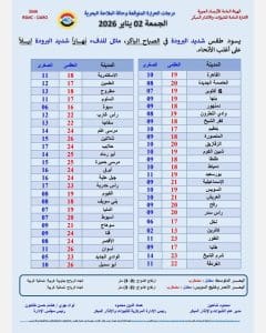 درجات الحرارة اليوم الجمعة في محافظات الجمهورية 2 FB IMG 1767294947343 درجات الحرارة درجات الحرارة اليوم الجمعة في محافظات الجمهورية موقع في الجامعة