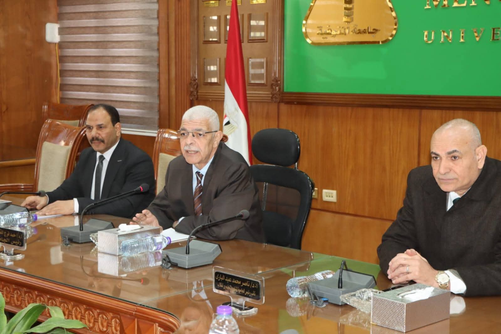 FB IMG 1768151386045 جامعة المنوفية رئيس جامعة المنوفية يطلق استراتيجية "سفير الجامعة" لدعم الخريجين وتسويق البحث العلمي موقع في الجامعة