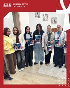 جامعة Saxony Egypt تنظم حملة توعوية حول الاستخدام الرشيد للمضادات الحيوية 3 FB IMG 1768156293628 حملة جامعة Saxony Egypt تنظم حملة توعوية حول الاستخدام الرشيد للمضادات الحيوية موقع في الجامعة
