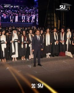 بحضور راتب ومميش والفقي.. جامعة سيناء تحتفل بتخرج دفعة جديدة من كلية الأسنان في ذكرى مرور 20 عاماً على تأسيسها 7 جامعة سيناء تحتفل بتخرج دفعة جديدة من كلية الأسنان