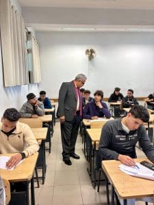 IMG 20260105 WA0038 جامعة حلوان لأول مرة في الكليات التكنولوجية.. جامعة حلوان التكنولوجية الدولية تعقد امتحانات الفصل الدراسي الأول بمنهج تنظيمي جديد موقع في الجامعة