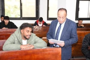 IMG 20260110 WA0005 تمريض السويس بمشاركة 1700 طالب.. انتظام امتحانات تمريض السويس والمعهد الفني للتمريض موقع في الجامعة