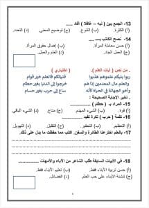 لو أنت من طلاب السويس.. التعليم تتيح نماذج البوكليت في اللغة العربية للشهادة الإعدادية 5 لو أنت من طلاب السويس.. التعليم تتيح نماذج البوكليت في اللغة العربية للشهادة الإعدادية