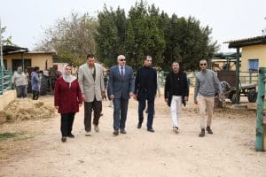 رئيس جامعة قناة السويس يتفقد مزرعة كلية الطب البيطري لتعزيز التعليم والإنتاج الحيواني 3 منظومة الإنتاج الحيواني والزراعي بجامعة قناة السويس