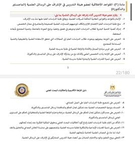 ميثاق أخلاقيات أعضاء هيئة التدريس… كل ما تحتاج معرفته عن القواعد الأخلاقية للعمل الأكاديمي 4 القواعد الأخلاقية لعضو هيئة التدريس في الإشراف على الرسائل العلمية (الماجستير والدكتوراة)