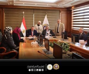 IMG 0253 المجلس أمين المجلس الأعلى للجامعات يوقع عددًا من بروتوكولات التعاون لدعم منظومة التحول الرقمي موقع في الجامعة
