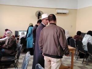 IMG 0624 أزهري طلاب أولى ثانوي أزهري يؤدون امتحان البرمجة والذكاء الاصطناعي عبر منصة «Sprix» موقع في الجامعة