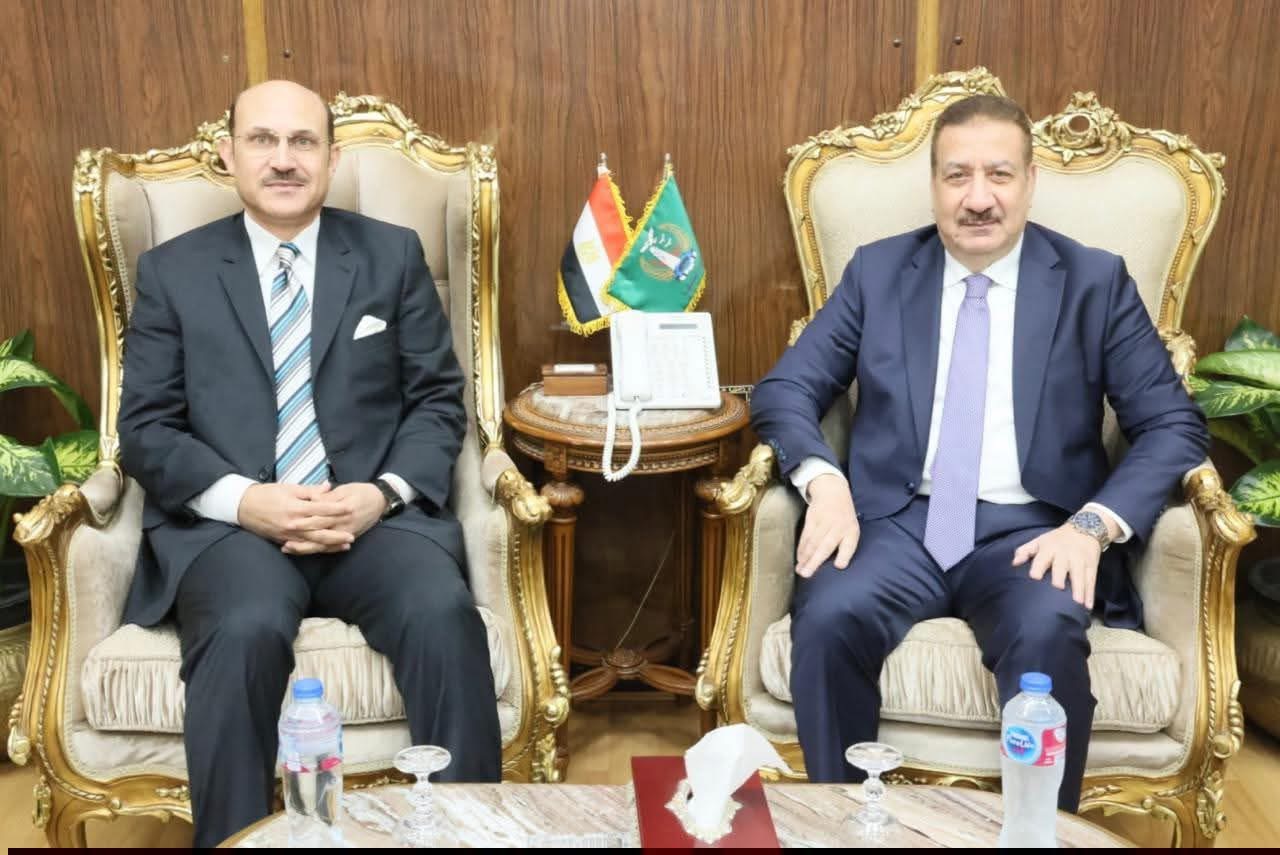 IMG 0836 جامعة مدينة السادات رئيس جامعة مدينة السادات يزور محافظ المنوفية لبحث التعاون التنموي والخدمي وتقديم التهنئة بالعام الجديد موقع في الجامعة