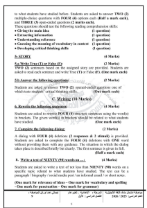 مواصفات امتحان اللغة الإنجليزية للصف الأول الإعدادي 2026 وتوزيع الدرجات الكامل 3 IMG 1064 مواصفات مواصفات امتحان اللغة الإنجليزية للصف الأول الإعدادي 2026 وتوزيع الدرجات الكامل موقع في الجامعة