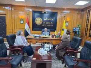 جامعة المنيا والمجلس القومي للمرأة يبحثان آليات التعاون لدعم قضايا المرأة 2 IMG 1195 المنيا جامعة المنيا والمجلس القومي للمرأة يبحثان آليات التعاون لدعم قضايا المرأة موقع في الجامعة
